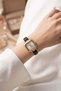 Bonitte Women's Watch Gold Square Case |   Crystal Detailed Old Money Black Leather Cord Luxury Elegant Wristwatch 2026 - 6