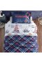 Clasy Single 4 Season Quilted Duvet Cover Set Maritime