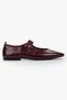 Women's Bless Burgundy Leather Elastic Sports Ballerinas - 4