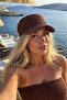 Silvery Zigzag Patterned Elastic Visor Hat - 5