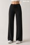 Bürümcük Fabric High Waist Elastic Waist Loose Palazzo Trousers
