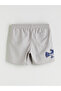 Short Length Printed Men's Swim Shorts - 7