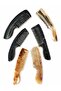 Domestic Production Ram Horn Handle Bone Comb Kt-164 Handmade Natural Hair Comb (18–20 cm) - 5