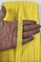 Yellow Loopera Dense Knit Embossed Decorative Ribbon – Premium Handcrafted Ornament 5 Meters - 2
