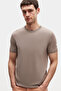 Slim Fit Mink Summer Rayon Knitwear T-Shirt