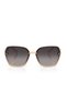 Uv400 Protection Stylish Cream Gold Detailed Cat Eye Women's Sunglasses Plg-2128C3 - 3