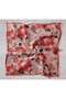 Tivil Pure Silk 11498 - 04 Red Floral Pattern - 3