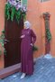Floral Cotton Linen Dress with File Detail - 3