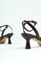 Cross-Tied Cross-Strap Women's High Heels - 6