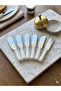 6-Piece Butter Spreading Knife Set with White Handles – Mini Spatula, Stylish Design, for Breakfast Use - 2