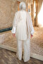 Stone Button Detailed Vest and Trousers Linen Set - 5