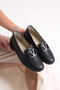 Eren 0390 Black Full Orthopedic Comfortable Flexible Daily Women's Shoes