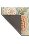 Sdt Pastel Flower Garden Motif Vintage Beige Green Woven Base Decorative Carpet Sdt1062 - 6