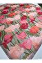 Tulip Pattern Organic Scarf 90X90 cm - 4