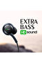 Wired Stereo 3.5 mm Earphone with Microphone Black HS935 - 2