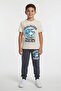 Smoked Boys' Shark Print T-Shirt and Sweatpants 2-Piece Set 23906