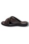 170-26 Genuine Leather Ultra Soft Cross Band Anatomical Men's Slippers 40-47 - 3