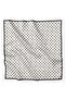 Twill Silk Scarf Cream, Black, Polka Dot - 5