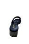 Women's Stoned Thick Heeled Slippers - 6