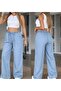Women's High Waist Elastic Lace-Up Jeans