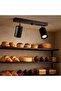 Neron 2-Piece Decorative Movable Metal White & Black & Wooden Wall Sconce (Daylight Led Bulbs Included)
