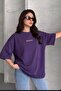 Women's Oversize Casual T-Shirt Spectacular Purple - 6