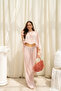 Charm Casual Pink Crop Pants Set - 6