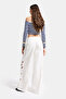 Women's Off-White 7S6-101 Super Baggy Heart Detailed Special Design Denim Jeans - 7