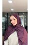 Premium Jacquard Shawl Ring Pattern - Plum - 2