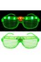 Delux Series Night Entertainment Concert Product Led Lighted Shutter Party Glasses Green Color Shutter Glasses - 2