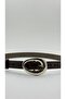 Women's Brown Thin Leather Belt 2.5 cm with Nickel Buckle, Compatible with Pants, Jackets, and Dresses - 4