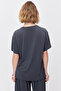 Women's Soft Textured T-Shirt with Side Slits - 5