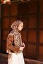 Allure Brush Pattern Shawl - Camel-Mink - 4