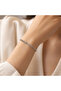 Blk-3019 Infinity Form Zircon Stone Silver Color Bracelet - 2