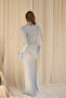 Merry Low-Cut Blue Long Knitwear Dress - 5