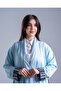 Light blue open abaya - 3