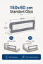 150 cm Bed Barrier - Safety Barrier Protective Barrier, Baby Barrier Large Size - Gray - 6