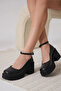 Women's Black Ankle Boots Casual Shoes Fs06Ms01C - 7