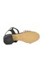 Black Girls' Stone Embellished Heeled Sandals - 5