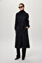 Hooded Belt Detailed Giy Çık Black/Nefti 0221 - 3