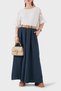 Relaxed Fit High Waist Wide Leg Linen Trousers Pants 7544 - 4