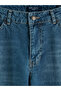 Indigo Barrel Fit Women's Jeans - 7