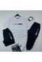 Unisex 3-Piece Set T-Shirt Shorts Sweatpants – Oversize Comfortable Casual Sports Combination Blnc Bski