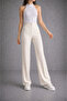 Lycra Striped Palazzo Trousers - - 8