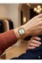 Gold Color Color Steel Band Women's Wristwatch -Pinterest Watch