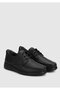 Black Leather Men's Shoes - 2