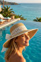 Wide-Brimmed Women's Straw Hat