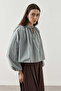 Double Layer Cotton Shirt Blue - 2