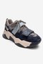 Lulen Navy Blue Suede Velcro Women's Sports Sneaker - 3