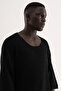 Men's Knitwear T-Shirt Black - 4